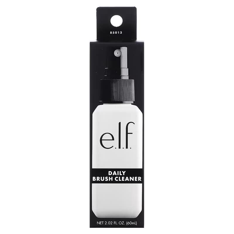 e.l.f. Daily Brush Cleaner, Makeup Brush Cleaner Washes Away Dirt, Oil, Debris & more For Clean Makeup Application, Vegan & Cruelty-Free, Small