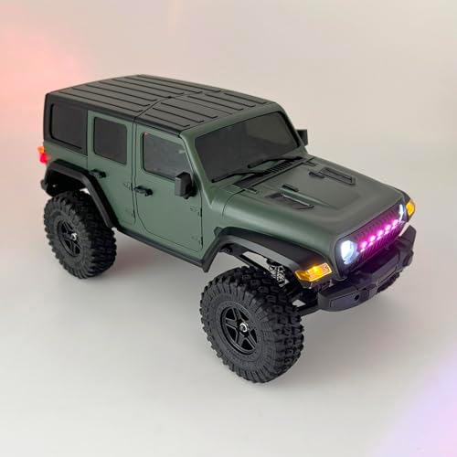 WPLDEWAN 1/18 RC Crawler RC Jeep Remote Control Truck Off Road | RC Rock Crawler 4x4 RTR All Terrain 370 Brushed Motor 2.4GHz Full Proportional 3