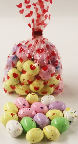 Scott's Cakes Speckled Chocolate Malted Eggs in a 1 Pound Bunny Hop Bag