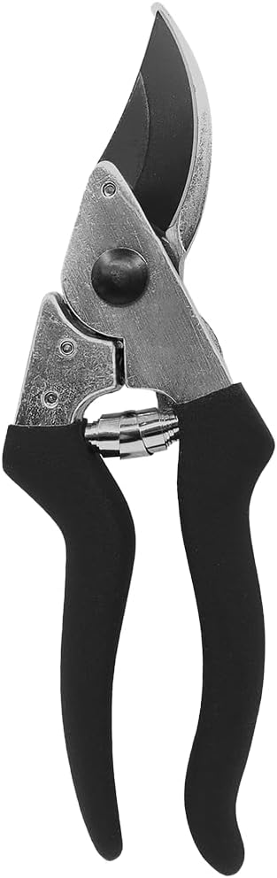 Zenport Z201 Heavy Duty Pruner, Bypass Euro, Black Handles, Steel, 8-Inch