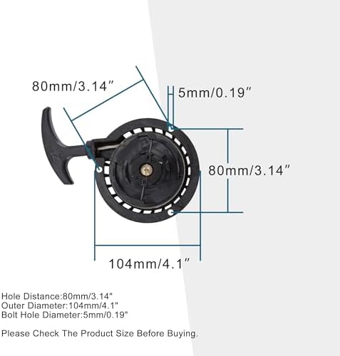 GOOFIT Pull Start Recoil Replacement for MM-B80 MM-B80R Youth Mini Bike Baja Doodlebug 2.8hp DB30 97cc Doodle Bug Mini Racer Bike Motovox MBX10 MBX11 MBX12 Parts