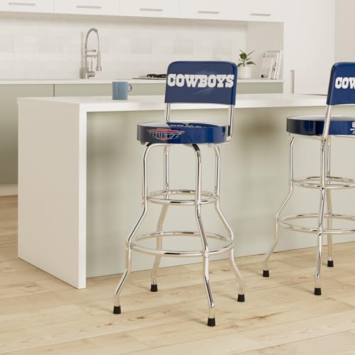 ARCADE1UP NFL Blitz High Back Stool with Adjustable Height and Swiveling Padded Seat (Dallas Cowboys)