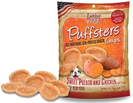 Loving Pets Puffsters Banana Chicken Treats for Dogs (4 oz), (5110)