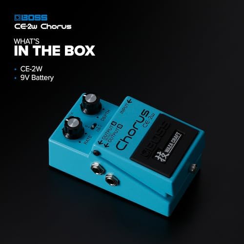 BOSS CE-2W Chorus | Premium Waza Craft Guitar Effect Pedal with Analog Circuitry | True Reproduction of the Legendary CE-2 & CE-1 Chorus Pedals