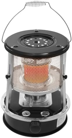 2 in 1 Portable Kerosene Heater, 9000 BTU Kerosene Stove Non-Electric Indoor Outdoor Heater Emergency Oil Heaters for Camping Cooking Emergency Preparedness (Black, 1pc)