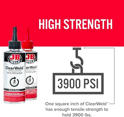 J-B Weld Pro Size ClearWeld 5 Minute Set Epoxy