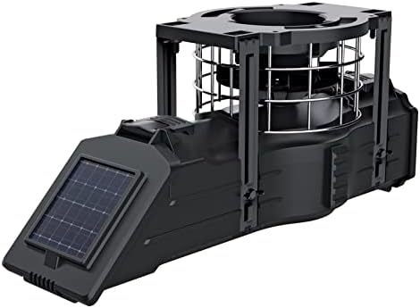 American Hunter Sunslinger Digital Weather Resistant Hunting Deer Game Feeder Kit with Integrated Solar Panel (6v Spring Top Battery Sold
