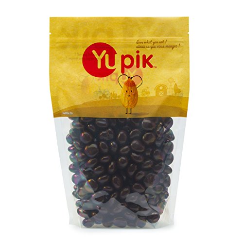 Yupik Dark Chocolate Covered Cherries, 60% Cacao, 2.2 lb (35.2 oz), Kosher, Dried Fruits, Dried Cherries Dipped in Rich Dark Chocolate, Smooth & Chewy, Chocolate Candy, Sweet Snacks