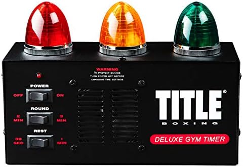 Title Deluxe Gym Timer - Gym Clock, Interval Timer, Workout Timer, Boxing Timer, Gym Clock Timer, Interval Timer for Workout, Gym Timer