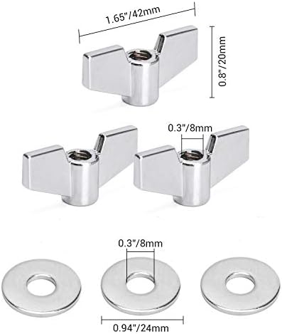 Facmogu 23PCS Cymbal Accessory Set, Drum Cymbal Replacement Accessories