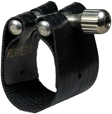 Rovner Ligature & Plastic Cap for Alto Clarinet - Dark Ligature for Hard Rubber Mouthpiece (2RS)