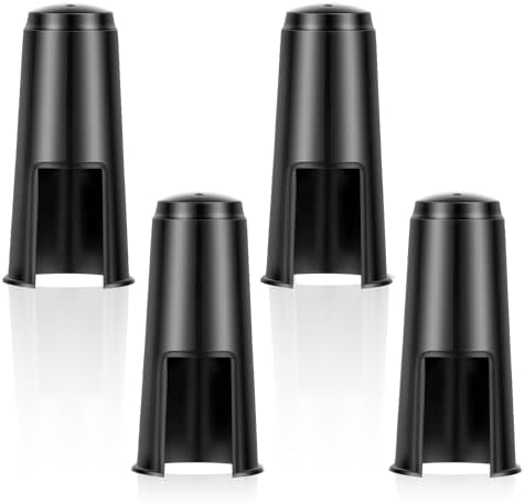 4 Pack Alto Saxophone Mouthpiece Cap, Plastic Alto Sax Mouthpiece Protective Cap Replacement Mouth Piece Protective Cover for Sax, Clarinet