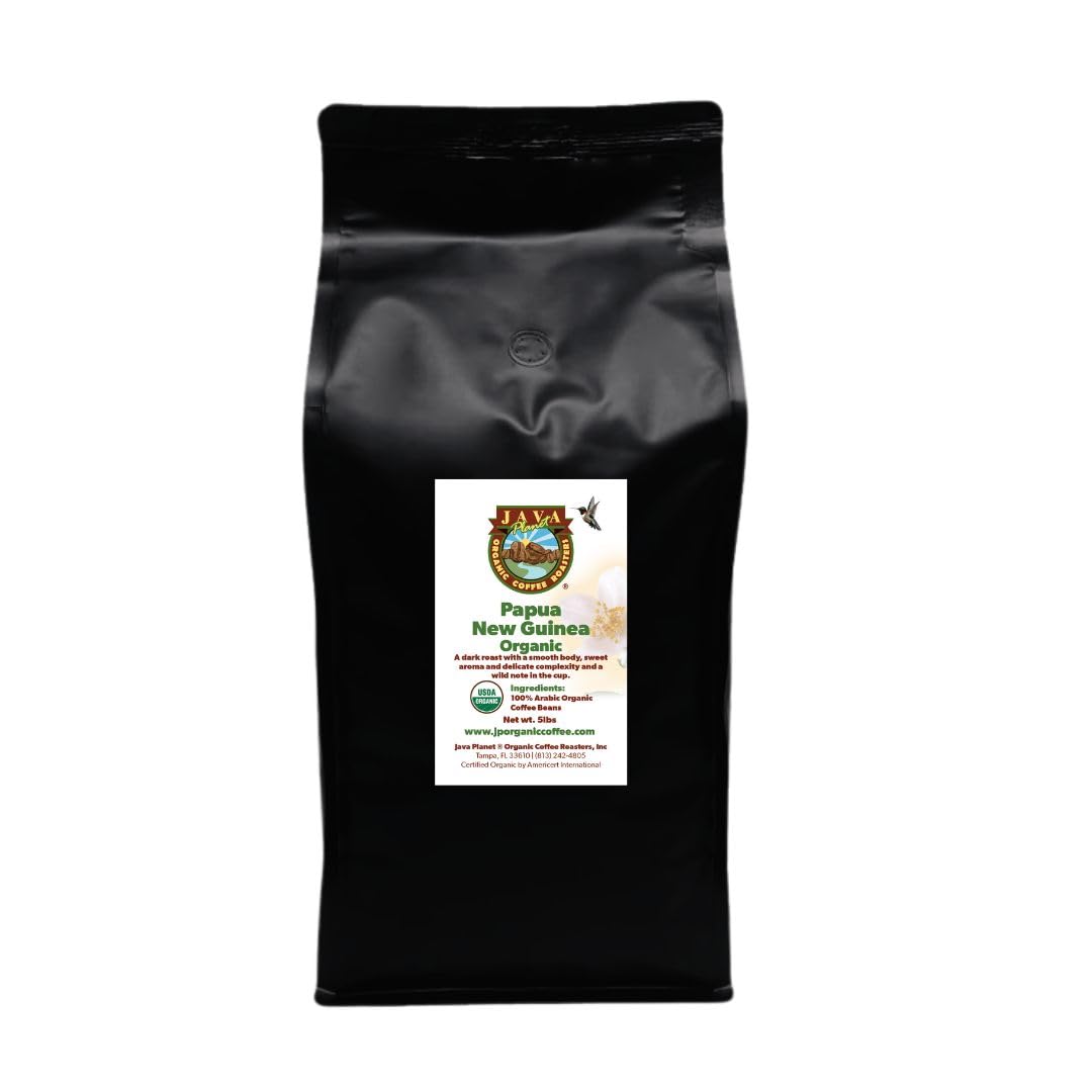 Java Planet Low Acid Organic Espresso Beans, Dark Roast Coffee Beans, 16 oz