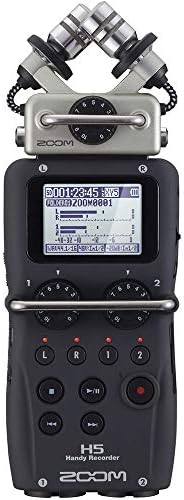 Zoom H5 Handy Recorder Kit with a Custom Windbuster, AD-17 AC Adapter, Closed-Back Stereo Headphones and a 16GB Memory Card