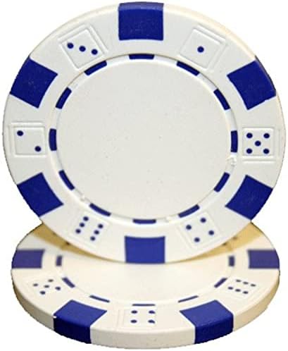Brybelly 50 Clay Composite Striped Dice 11.5 Gram Poker Chips