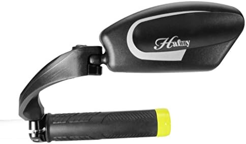 Hafny Stainless Steel Lens Handlebar Bike Mirror, Safe Rearview Mirror for Bicycle