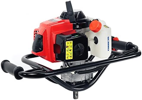 XtremepowerUS 2.5HP Post Hole Digger 63cc Gas-Powered 2-Stroke Auger Digging Drill Shaft Size 3/4" (Machine Only)