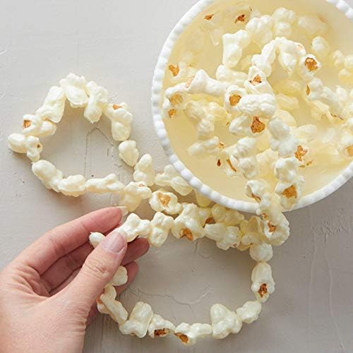 Artificial String Popcorn Garlands – Set of 2 Old‑Fashioned Faux Popcorn | Strands for Christmas Tree Decorating