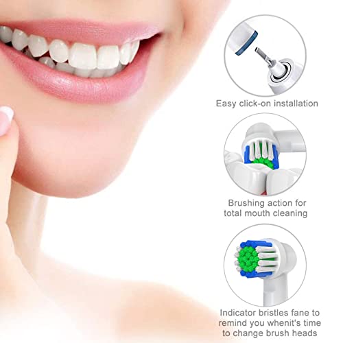 Replacement Toothbrush Heads Compatible with Oral B Braun, 12 Pcs | Professional Electric Toothbrush Brush Heads, Compatible with Oral B Replacement Heads Refill, 7000/Pro 1000/9600/500/3000