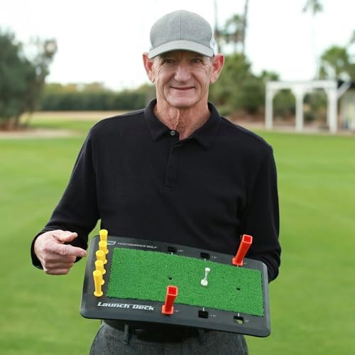 Launch Deck Golf Swing Trainer - Fix Your Slice I Swing Mastery Tool by Hank Haney I Instant Feedback