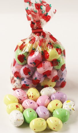Scott's Cakes Speckled Chocolate Malted Eggs in a 1 Pound Bunny Hop Bag