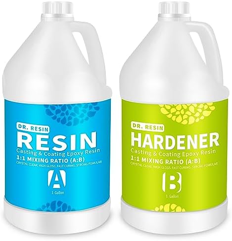 DR.RESIN Epoxy Resin Kit 16oz Clear Resin Kit Self-Leveling for Craft Molds