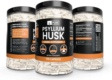 Pure Original Ingredients, Psyllium Husk, 365 Capsules