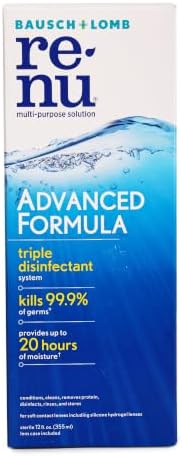 Renu Contact Lens Solution, Advanced Formula, Multi-Purpose Solution with Lens Case, Gently Cleans, Disinfects