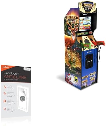 BoxWave Screen Protector Compatible with Arcade1Up Big Buck Hunter Pro Deluxe - ClearTouch Anti-Glare (2-Pack), Anti-Fingerprint Matte Film Skin