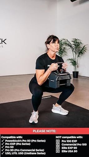 PowerBlock Pro Series Kettlebell Handle, Black | Converts Pro Series dumbbells into a kettlebell for home or commercial use