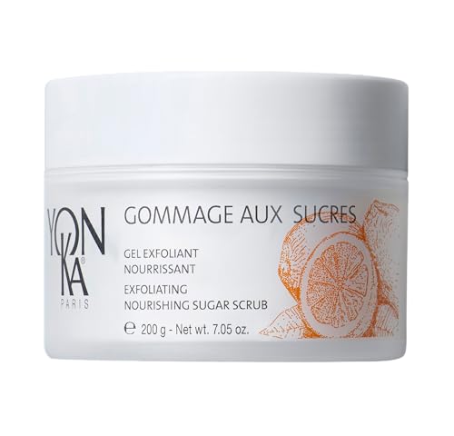 Yon-Ka Mandarin Sugar Scrub, Exfoliating Body Scrub with Sunflower Oil | Gentle Natural Ingredients, Hydrate and Moisturize Dry Skin