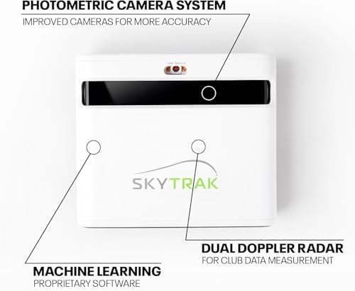 SkyTrak+ Golf Launch Monitor & Simulator with Free Foresight Course Play | Indoor/Outdoor Use, Dual Doppler Radar & Photometric Camera | Shot & Club Data, Real-Time Feedback, Simulation Ready
