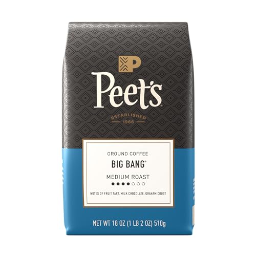 Peet's Coffee Ground Coffee Medium Roast, Big Bang, 18 Ounces