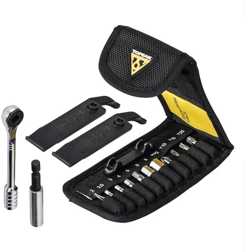 Topeak Ratchet Rocket Lite DX Bike Repair and Maintenance Tool, 16 Functions, Includes Nylon Bag, Black | bike-multifunction-tools