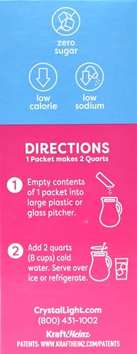 Crystal Light Raspberry Lemonade Drink Mix (Makes 12-Quarts), 1.8-Ounces Canisters (Pack of 4)