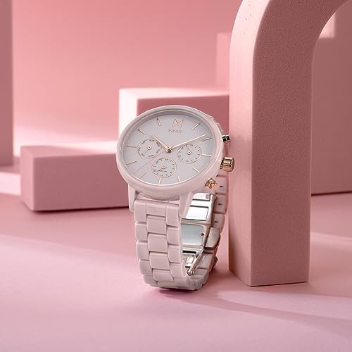 MVMT Nova - Dual Timezone Women’s Wristwatch - Minimalist Dress - 3 ATM/30 Meters Water-Resistant Timepiece - Interchangeable Bands - 38mm