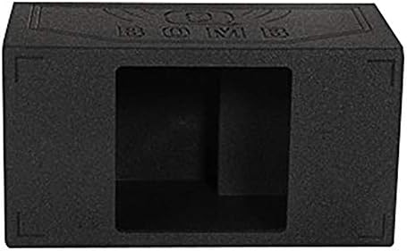 QPower QBOMB Single 12-Inch Speaker Box – Side-Ported Design with Black Bed Liner – Compatible with Kicker L7 Subwoofer