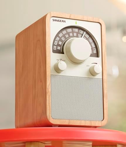 Sangean WR-15WL AM/FM Table Top Wooden Radio, Walnut