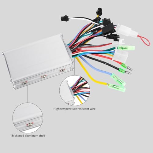 Electric Bike Motor Controller, LCD Display Brushless Motor Speed Controller 24V-36V Compatible for Commuters, Urban Cyclists, and Off-Road Riders