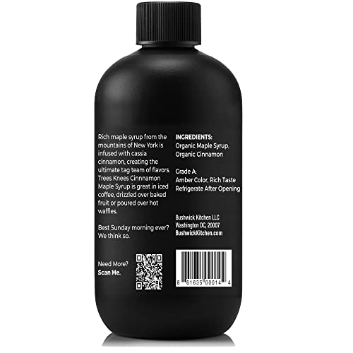 Trees Knees Spicy Maple Syrup, 11.5oz Grade A Organic Maple Syrup | Grade A Organic Maple Syrup - Habanero Infused - Made in the USA - Chicken, Bacon, Waffles & Breakfast Sandwiches