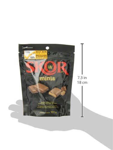 SKOR Chocolate Candy Bars with Buttered Toffee, Minis, 191 Gram
