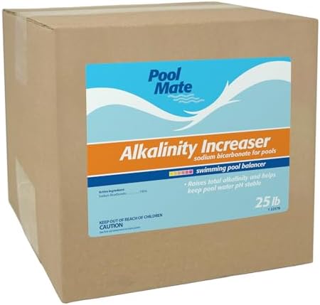 Pool Mate 10-Pounds Premium Alkalinity Increaser for Swimming Pools | 100% Sodium Bicarbonate, Alkalinity Up, Easy To Use, Works Fast, 11 ounces raises alkalinity 10 ppm per 5,000 gallons