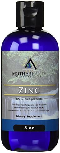Mother Earth Minerals Ionic Liquid Zinc Supplement High Absorption Angstrom Zinc Mineral Drops for Immune Support