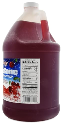 Snappy Blue Raspberry Sno Cone Syrup, 1 Gallon (128 oz), Ready to Use for Snow Cone Machines and Shaved Ice