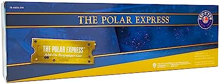 Lionel Warner Brothers The Polar Express Combination Car – O Gauge Model Train Passenger Car with Diecast Trucks, Operating Couplers