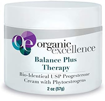 Balance Plus Therapy Organic USP Progesterone Cream Phytoestrogens 3.3 oz