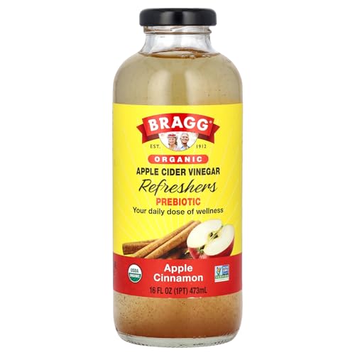Bragg Refreshers Organic Apple Cinnamon Apple Cider Vinegar Beverage, 16 Fl Oz