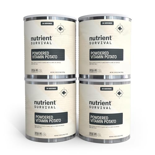 Nutrient Survival Vitamin Powdered Milk, Freeze Dried Prepper Supplies & Emergency Food Supply, 21 Essential Nutrients, Soy & Gluten Free