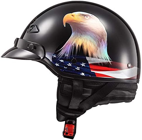 LS2 Helmets Bagger Motorcycle Half Helmet