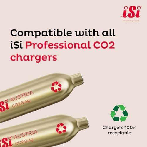 iSi North America Soda Siphon Classic Mesh Sodamaker for Making Carbonating Beverages, 1 Quart, Stainless Steel,Silver